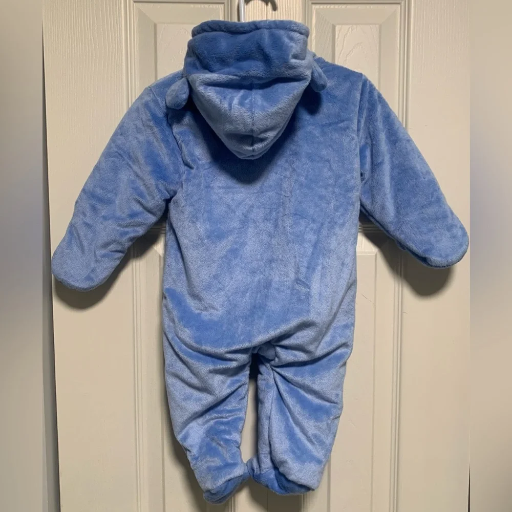 Carter’s Baby Blue Plush Bunting Snowsuit with Ears Hood and Feet